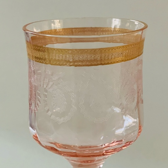Pink drinking glasses of 4 - Picture 7 of 13